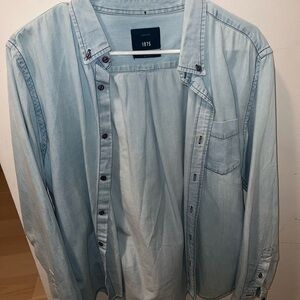1975 Light Blue Button Up